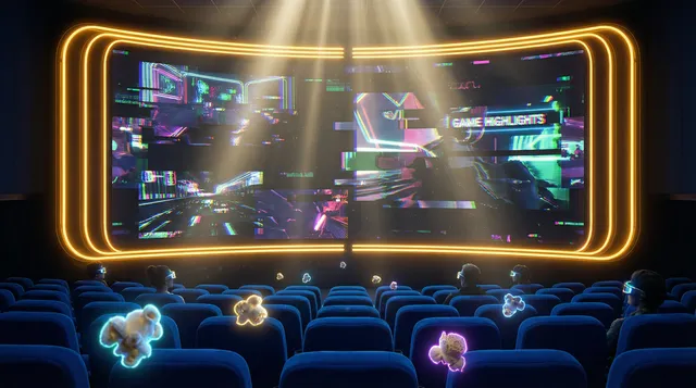 菠菜平台 太阳神殿影院频道全息播放界面